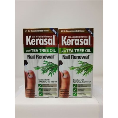 2 Pack, Kerasal Plus Tea Tree Oil Fungal Nail Renewal Repair Solution #7394