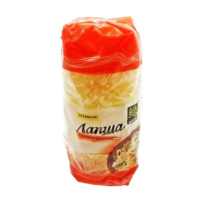 MIDORI Rice noodles Лапша рисовая крупная 380г
