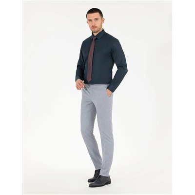 Koyu Mavi Ex. Slim Fit Kumaş Pantolon