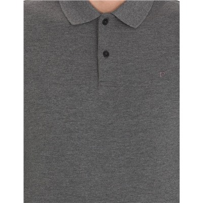 Antrasit Melanj Slim Fit Basic Sweatshirt