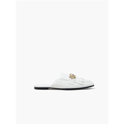 CHAIN LINK LOAFER MULES