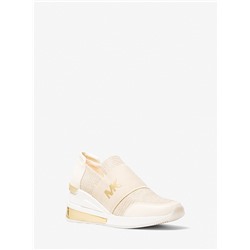 MICHAEL MICHAEL KORS Felix Extreme Glitter Chain-Mesh Trainer