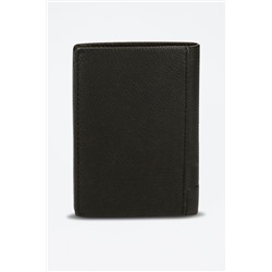 Cartera de piel Jeans Negro