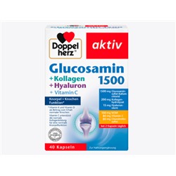 Glucosamin + Kollagen + Hyaluron, 40 Kapseln, 46 g