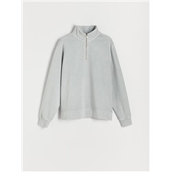 Sweatshirt mit Stehkragen