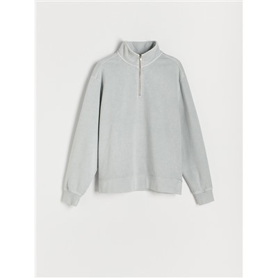 Sweatshirt mit Stehkragen