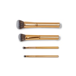 Morphe Gold-Tone 4-Piece Mini Face & Eye Brush Set