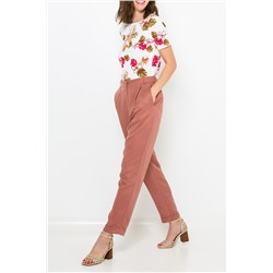 Camiseta Blanco y rosa