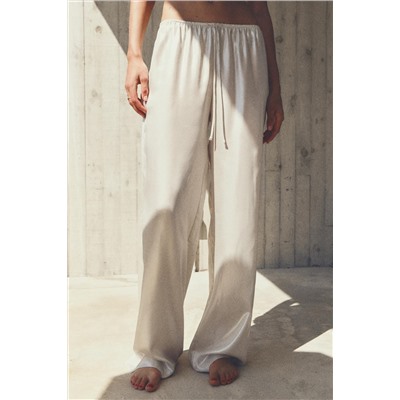 FOIL PYJAMA-STYLE TROUSERS