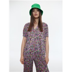 Plissierte Bluse