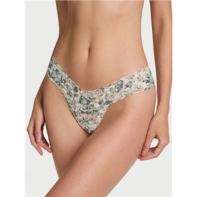 Eyelet Mesh Thong Panty