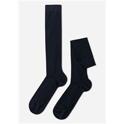 Lange Herrensocken aus Winterbaumwolle