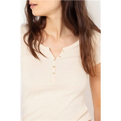 Camiseta Blanco roto jaspeado