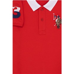 Erkek Çocuk Kırmızı Basic Polo Yaka T-Shirt