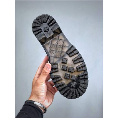 Ботинки Dr. Martens Martin 1461 с тремя отверстиями и низким вырезом на подошве из твердой кожи черного цвета