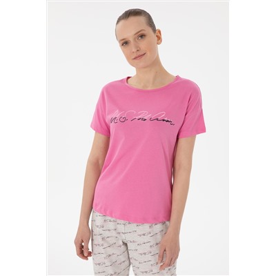 Kadın Fuşya Pijama Takımı