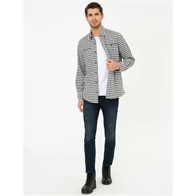 Gri Comfort Fit Uzun Kollu Gömlek