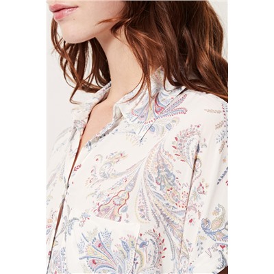 Camisa Blanco y azul claro