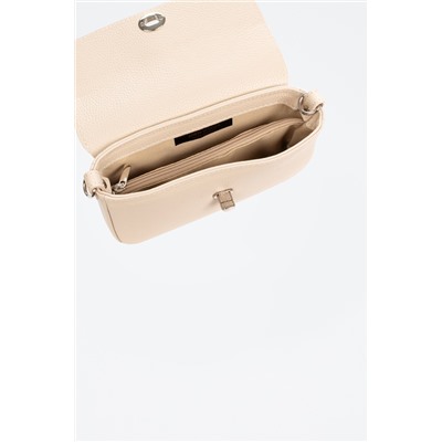 Bandolera de piel Ardenno - Beige claro