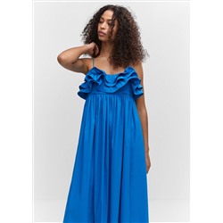 Vestido largo volantes