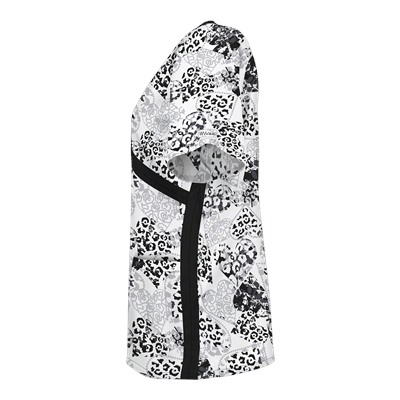 UA Splash Of Love White V-Neck Scrub Top