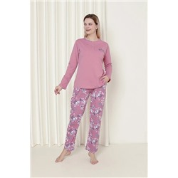AHENGİM Kadın Pijama Takımı Uzun Kol Süprem Pamuklu Mevsimlik W20262242 1-2-10001187