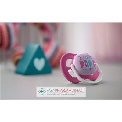Avent Sucettes Ultra Air Happy 6-18 mois "Love" & Montgolfière x2