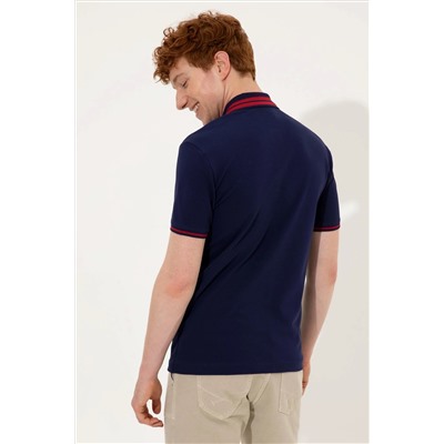 Erkek Lacivert Basic Polo Yaka Tişört