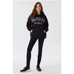 Lee Cooper Carla Kadın Kapüşonlu Sweatshirt Siyah 231 LCF 241004