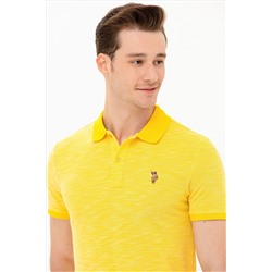 Erkek Koyu Sarı Polo Yaka Tişört