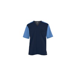 Butter-Soft Scrubs by UA Men's Color Block V-Neck Top