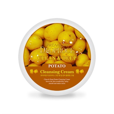 DEOPROCE PREMIUM CLEAN &amp; DEEP POTATO CLEANSING CREAM Очищающий крем для лица с экстрактом картофеля 300г
