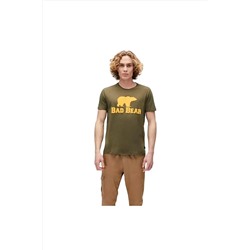 Bad Bear, Tee 0 Yaka Erkek Tshirt - Koyu Haki