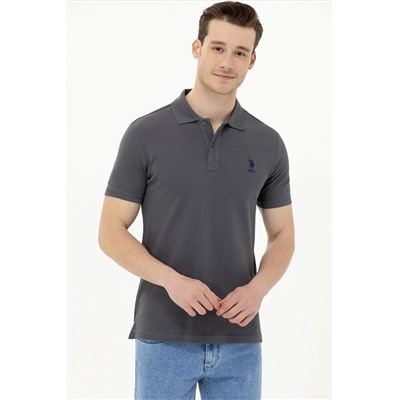 Erkek Antrasit Basic Polo Yaka Tişört