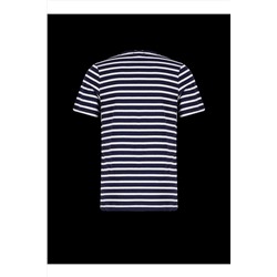 Lee Cooper Davies Erkek Bisiklet Yaka T-shirt Lacivert Çizgili 222 LCM 242045