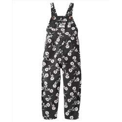 Floral Corduroy Overalls