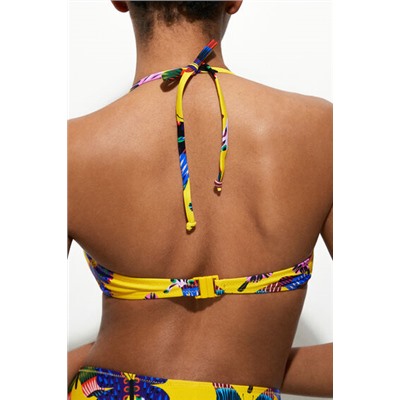 Top bikini nudo mariposas