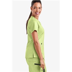 Butter-Soft STRETCH Women's 4-Pocket Sweetheart Neck Scrub Top