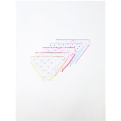 PACK DE 5 BRAGUITAS CLÁSICAS ESTAMPADO FRUTAS