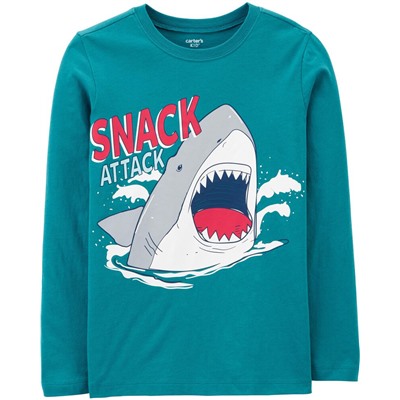 Carter's | Kid Shark Jersey Tee