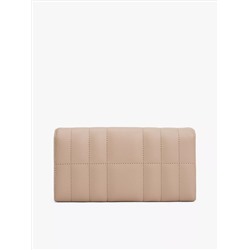 Quilted Snap-Closure Large Wallet
