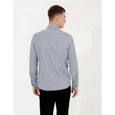 Haki Slim Fit Oxford Gömlek