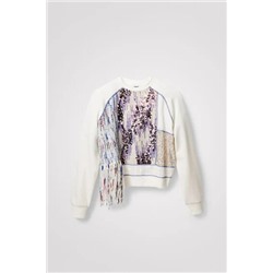 Sudadera patch tejidos