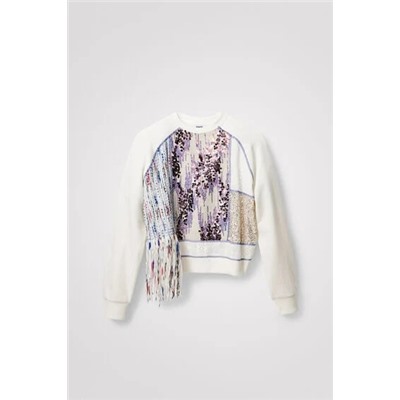 Sudadera patch tejidos