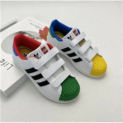 Детские кеды Adida*s Lego   Материал: натуральная кожа  Мягкие, лёгкие, удобные