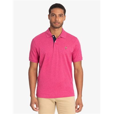 MULTI COLOR LOGO INTERLOCK POLO SHIRT