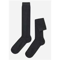 Lange Herrensocken aus Winterbaumwolle