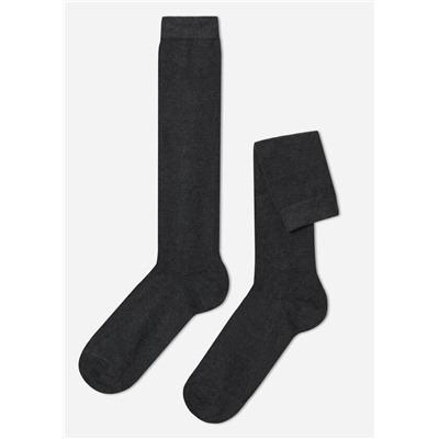 Lange Herrensocken aus Winterbaumwolle