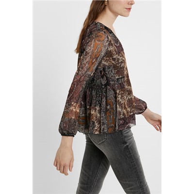 Camiseta evasé boho