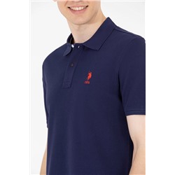 Erkek Lacivert Basic Polo Yaka Tişört
